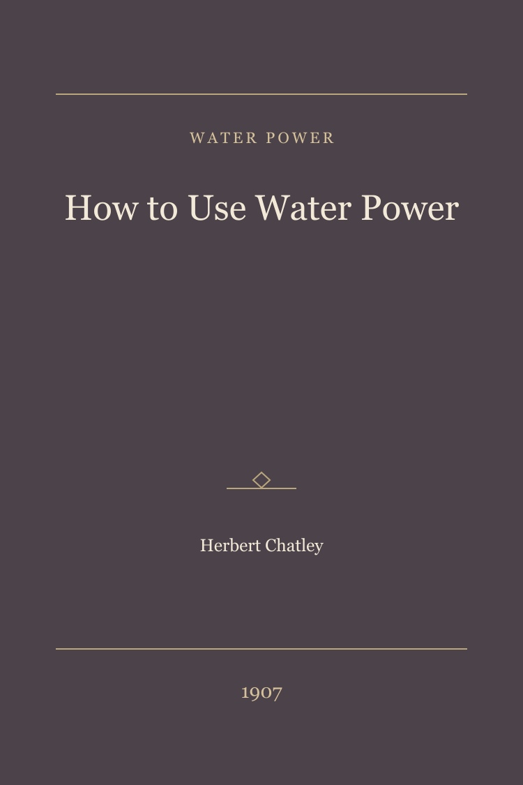 How to Use Water Power book cover
