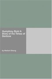 Humphrey Bold: A Story of the Times of Benbow book cover