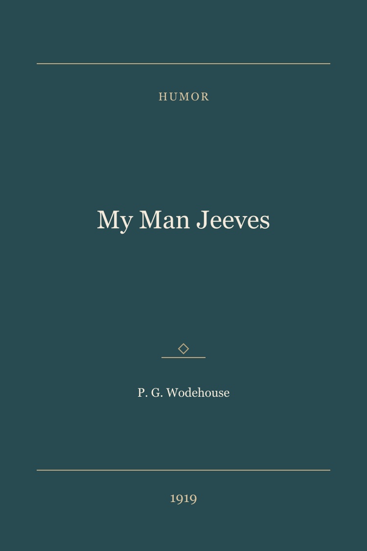 My Man Jeeves book cover