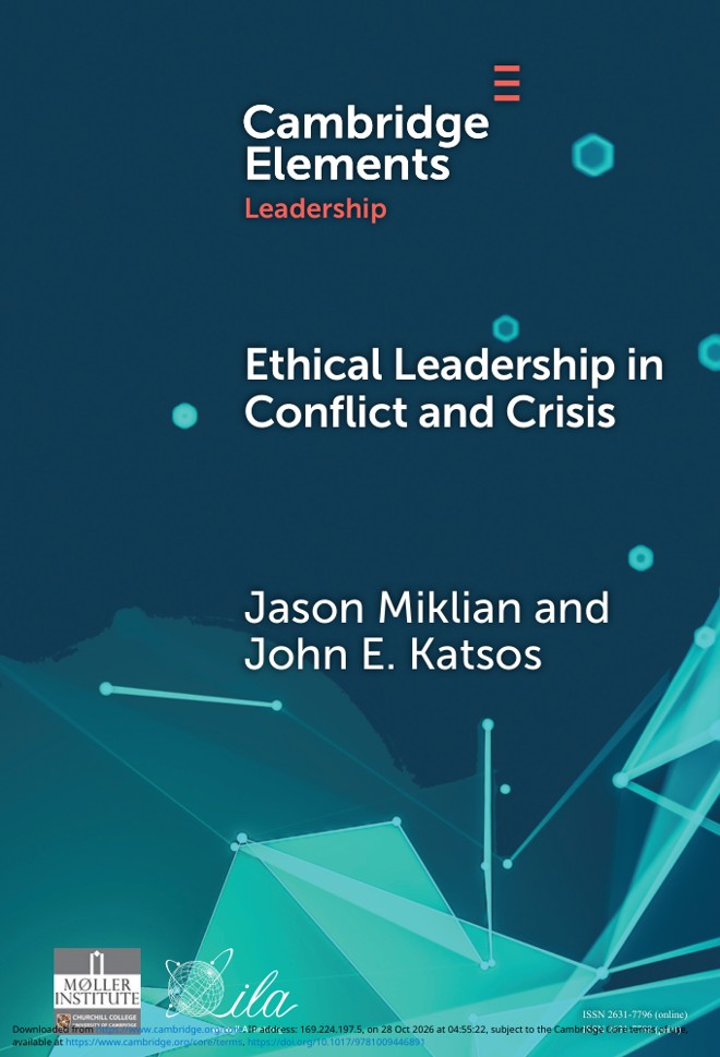 Ethical Leadership in Conflict and Crisis book cover