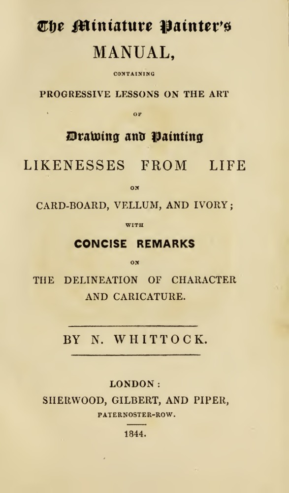 The Miniature Painter's Manual book cover