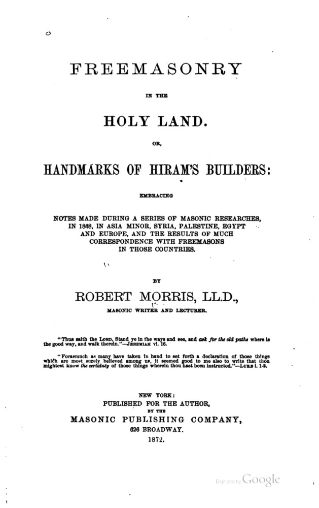 Freemasonry in the Holy Land book cover