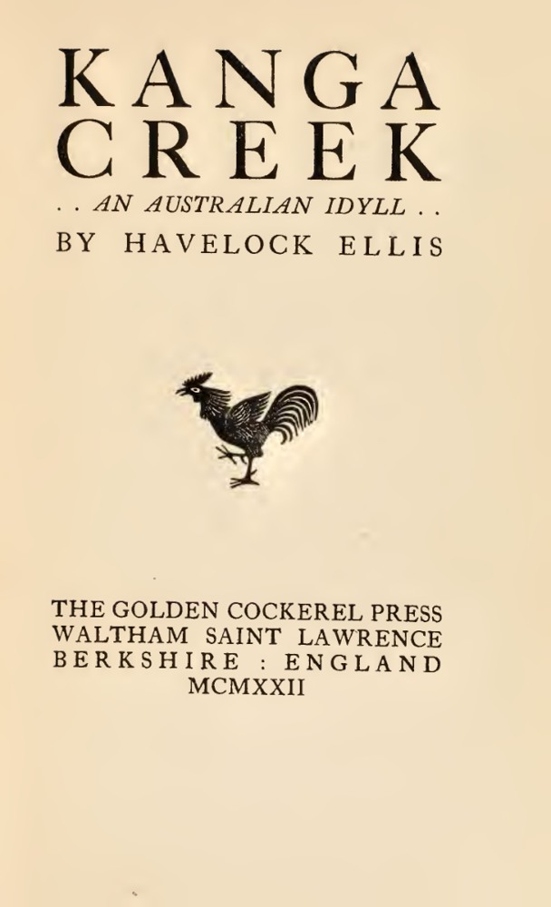 Kanga Creek : An australian idyll book cover