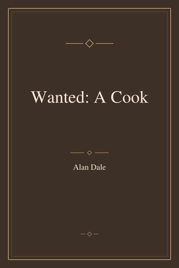 Wanted: A Cook book cover