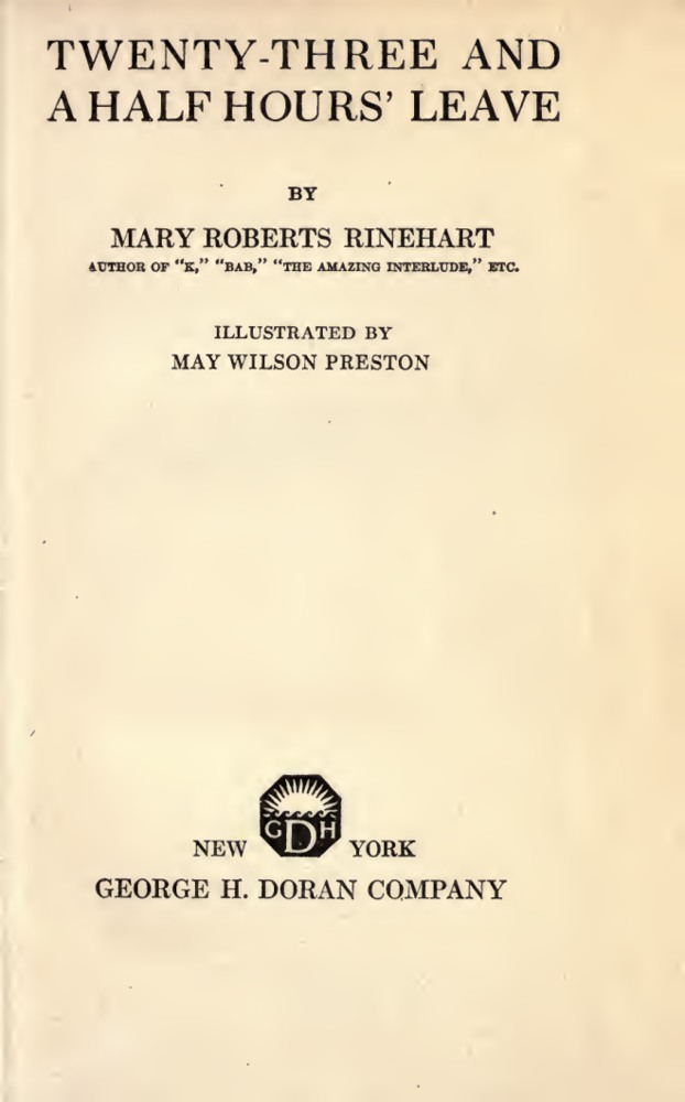 Twenty-Three and a Half Hours’ Leave book cover