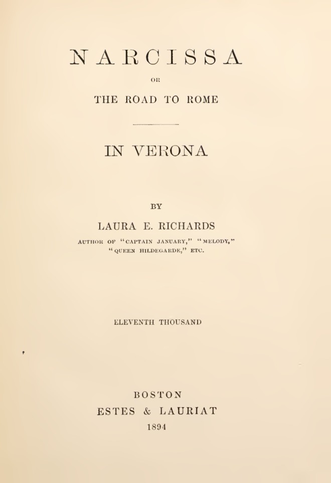 Narcissa; or, The Road to Rome; In Verona book cover