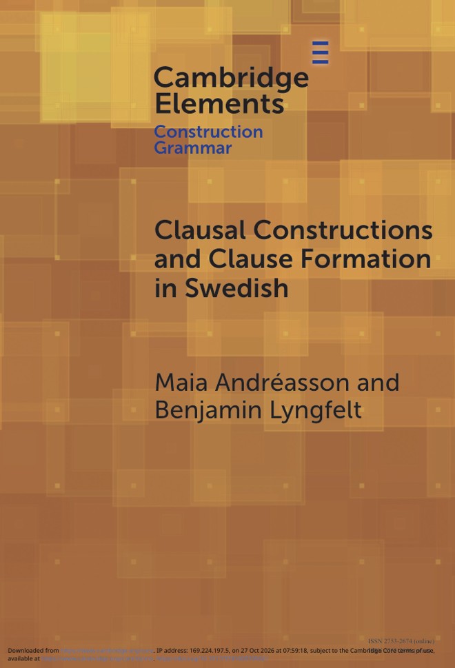 Clausal Constructions and Clause Formation in Swedish book cover