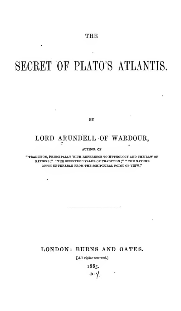 The Secret of Plato's Atlantis book cover