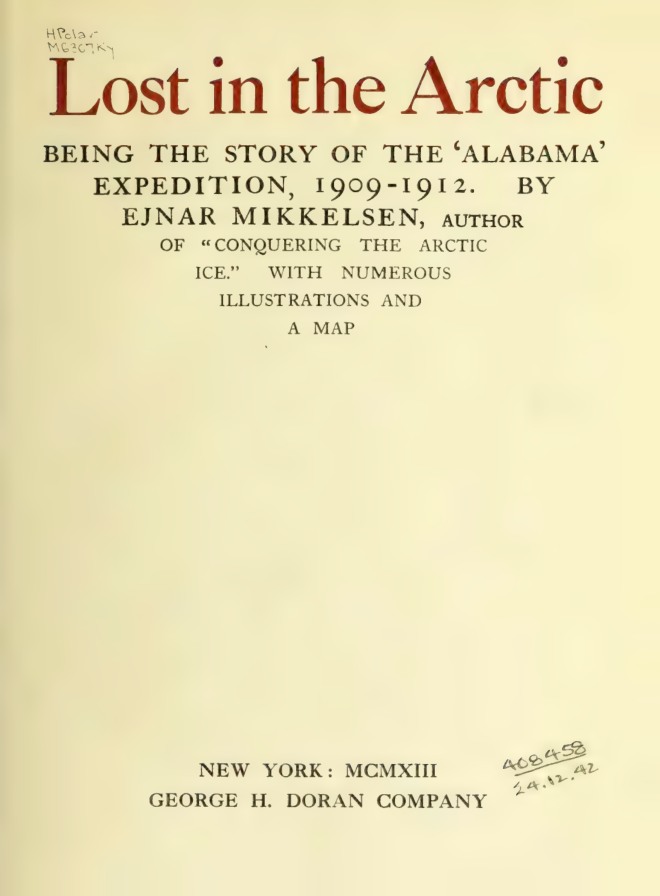 Lost in the Arctic book cover