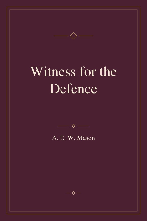 Witness for the Defence book cover