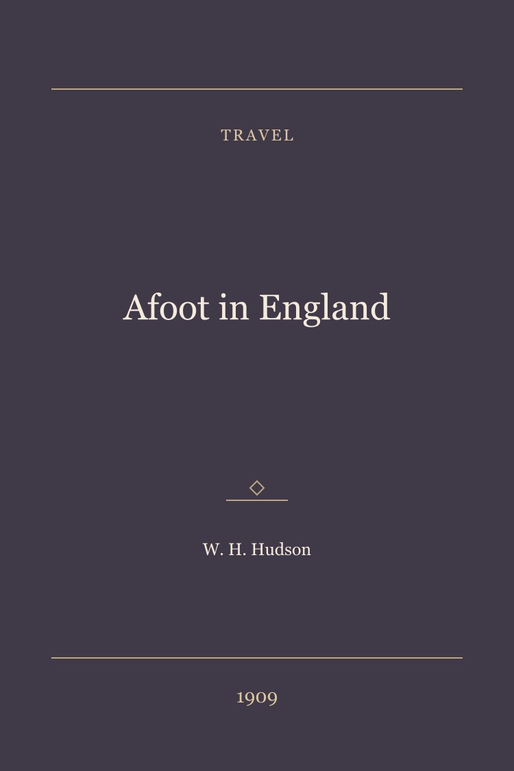Afoot in England book cover