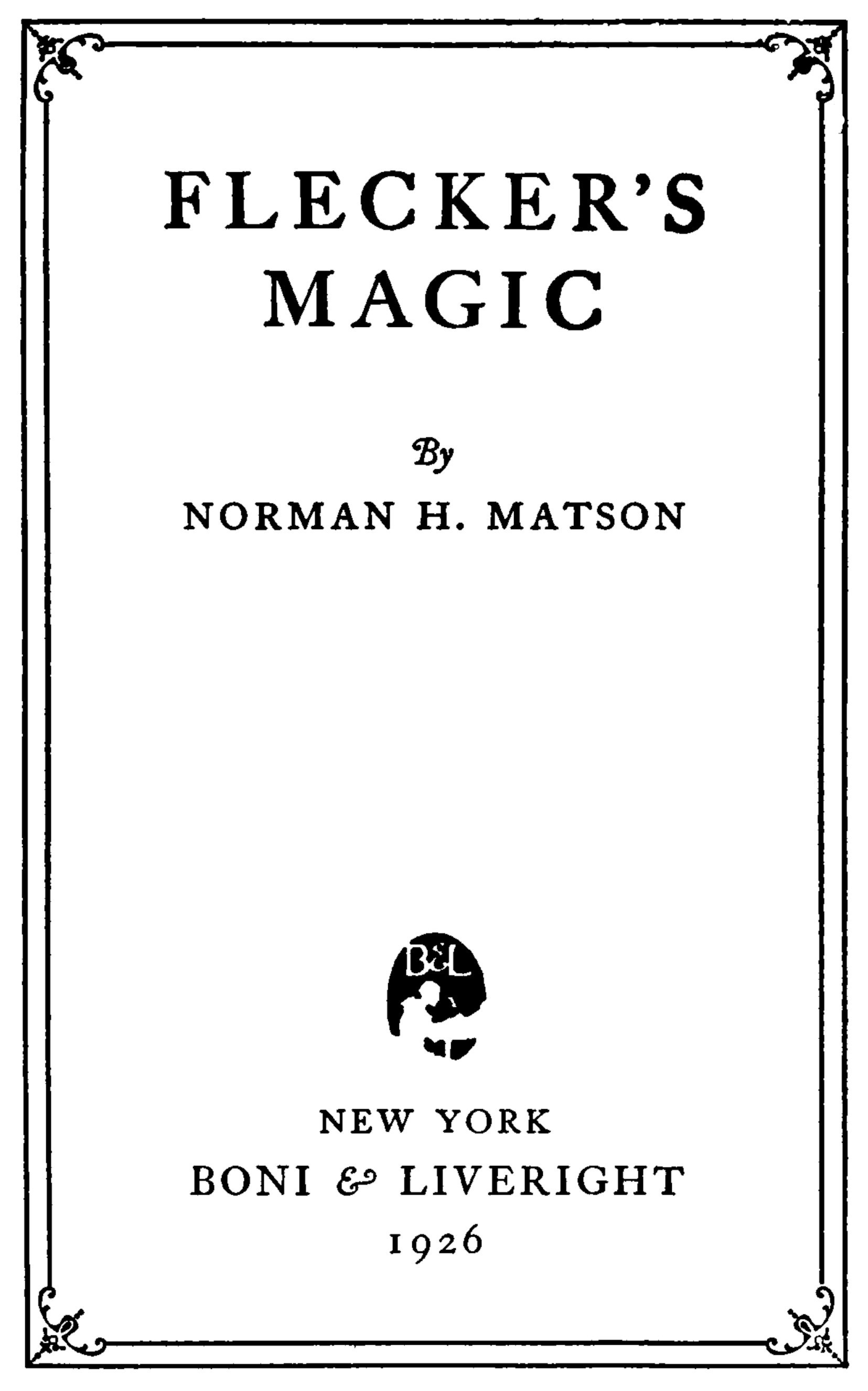 Flecker's magic book cover