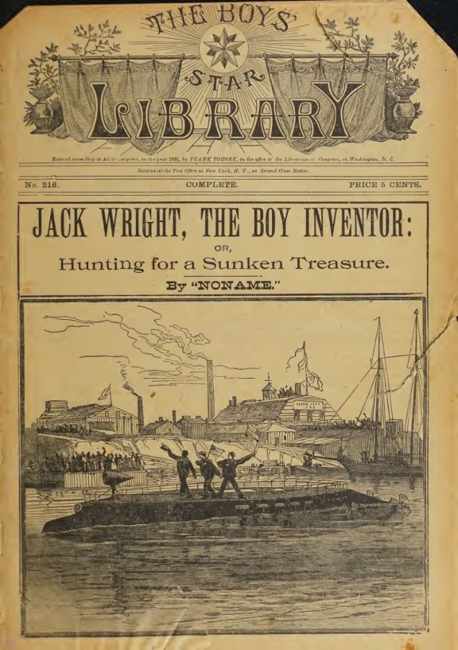 Jack Wright, the Boy Inventor; or, Hunting for a Sunken Treasure book cover