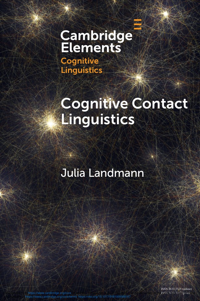 Cognitive Contact Linguistics book cover