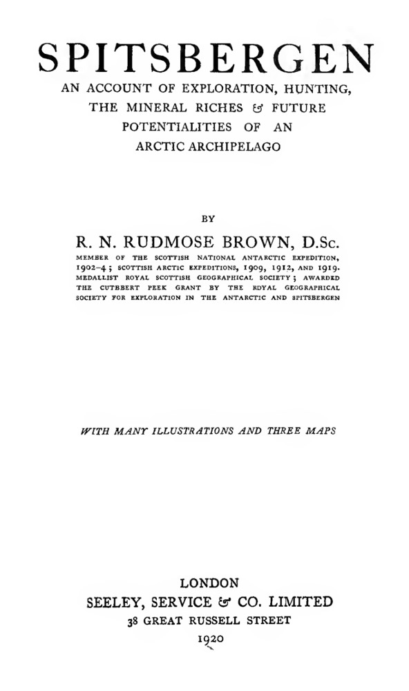 Spitsbergen book cover