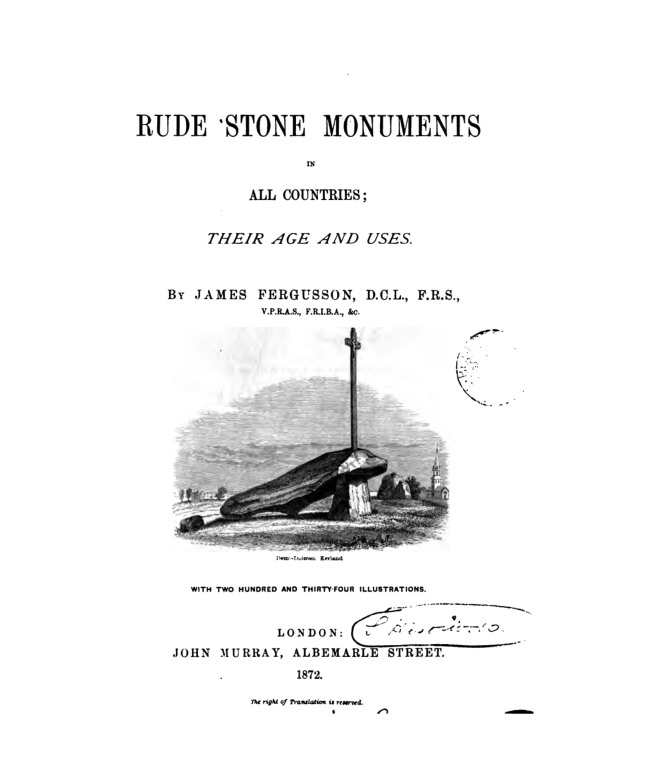 Rude Stone Monuments in All Countries book cover