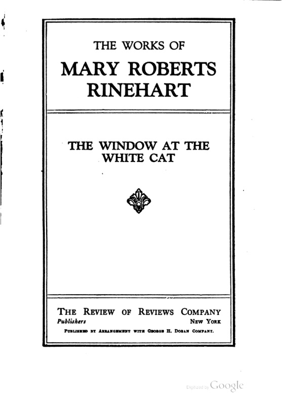 The Window at the White Cat book cover