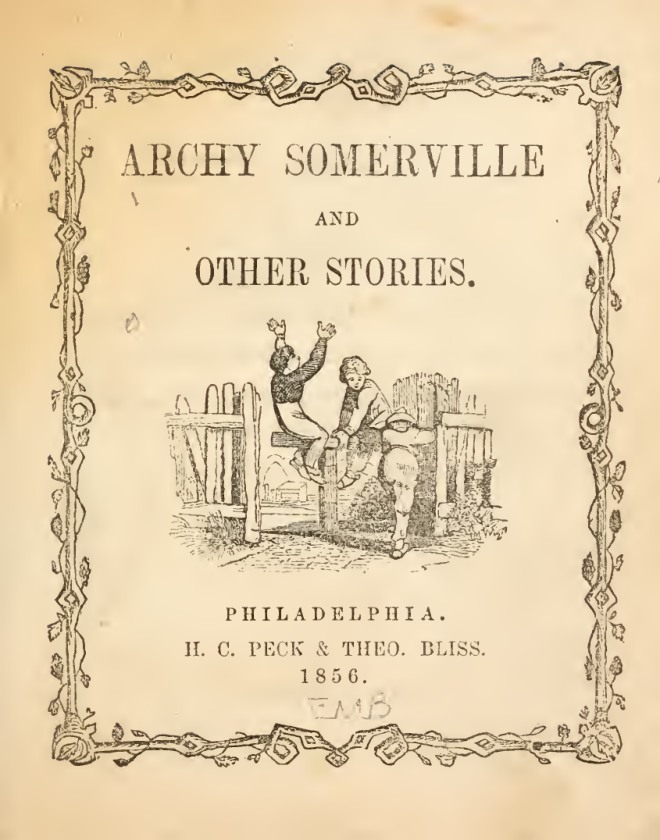 Archy Somerville : and other stories book cover