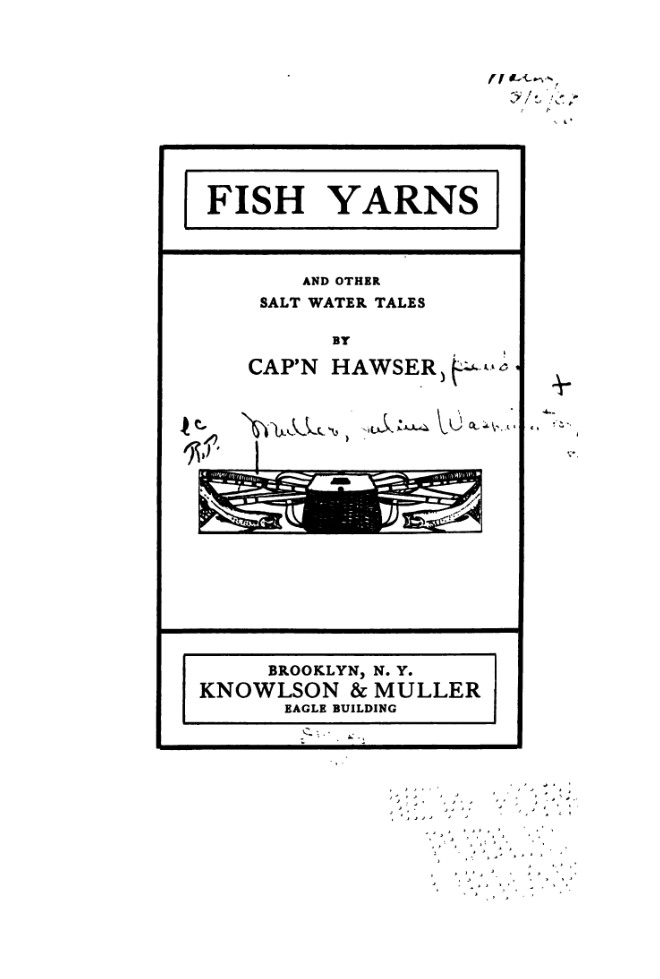 Fish yarns : and other salt water tales book cover