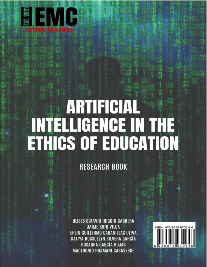Artificial intelligence in the ethics of education book cover