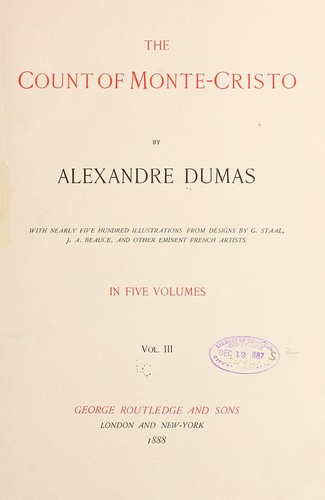 The Count of Monte Cristo book cover