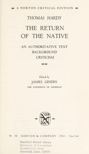 The Return of the Native book cover