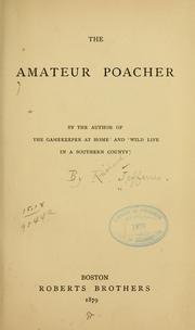 The Amateur Poacher book cover