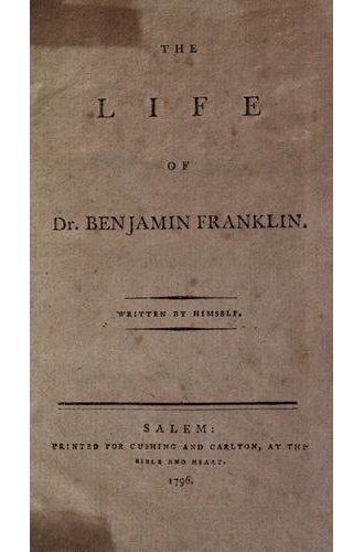 The Autobiography of Benjamin Franklin book cover