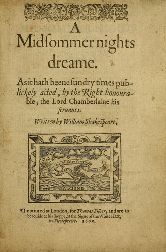 A Midsummer Night’s Dream book cover