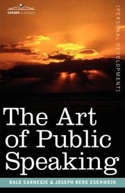 The Art of Public Speaking book cover