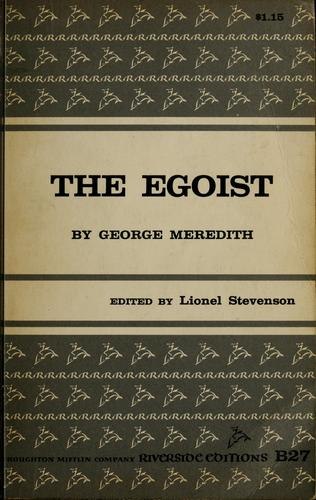 The Egoist: A Comedy in Narrative book cover