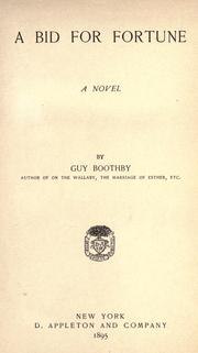 A Bid for Fortune; Or, Dr. Nikola's Vendetta book cover