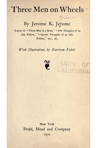 Three men on the bummel book cover