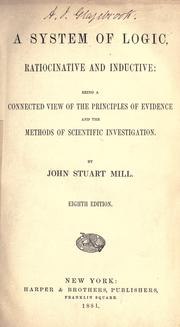 A System of Logic, Ratiocinative and Inductive book cover