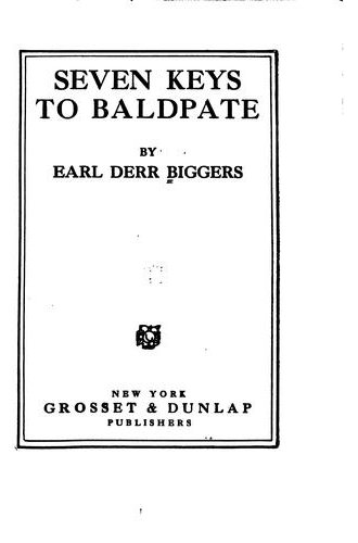 Seven Keys to Baldpate book cover