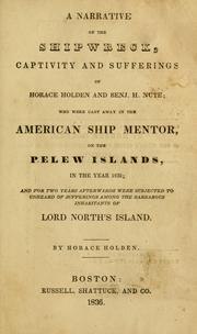 Shipwreck, Captivity and Sufferings of Horace Holden and Benjamin H. Nute book cover