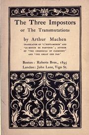 The Three Impostors; or, The Transmutations book cover