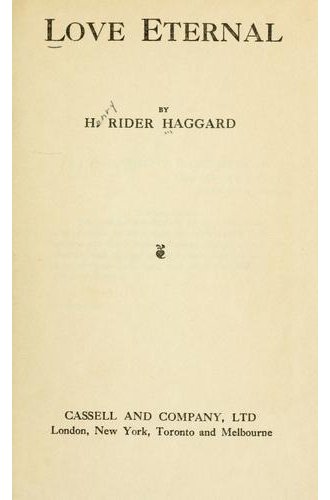 Love Eternal book cover