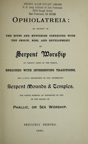 Ophiolatreia book cover