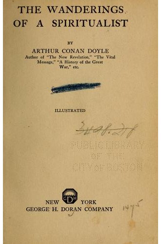 The Wanderings of a Spiritualist book cover