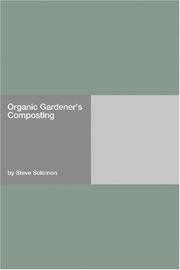 Organic Gardener's Composting book cover