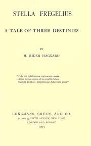 Stella Fregelius: A Tale of Three Destinies book cover