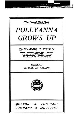Pollyanna Grows Up book cover
