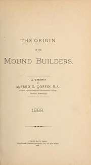 The Origin of the Mound Builders book cover