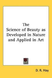 The science of beauty, as developed in nature and applied in art book cover