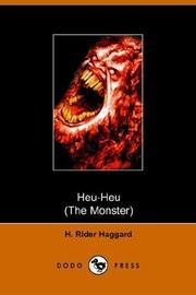 Heu-Heu, or The monster book cover