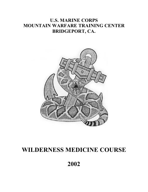 Wilderness Medicine Course book cover
