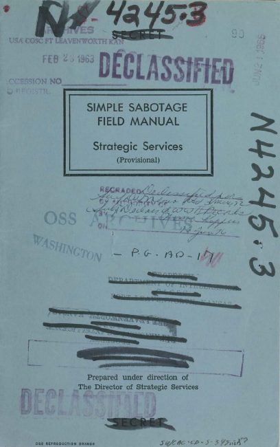 Simple Sabotage Field Manual book cover