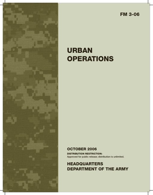 Urban Operations — FM 3-06 book cover