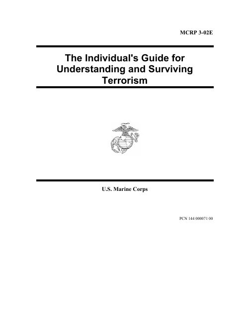 The Individual’s Guide for Understanding and Surviving Terrorism book cover